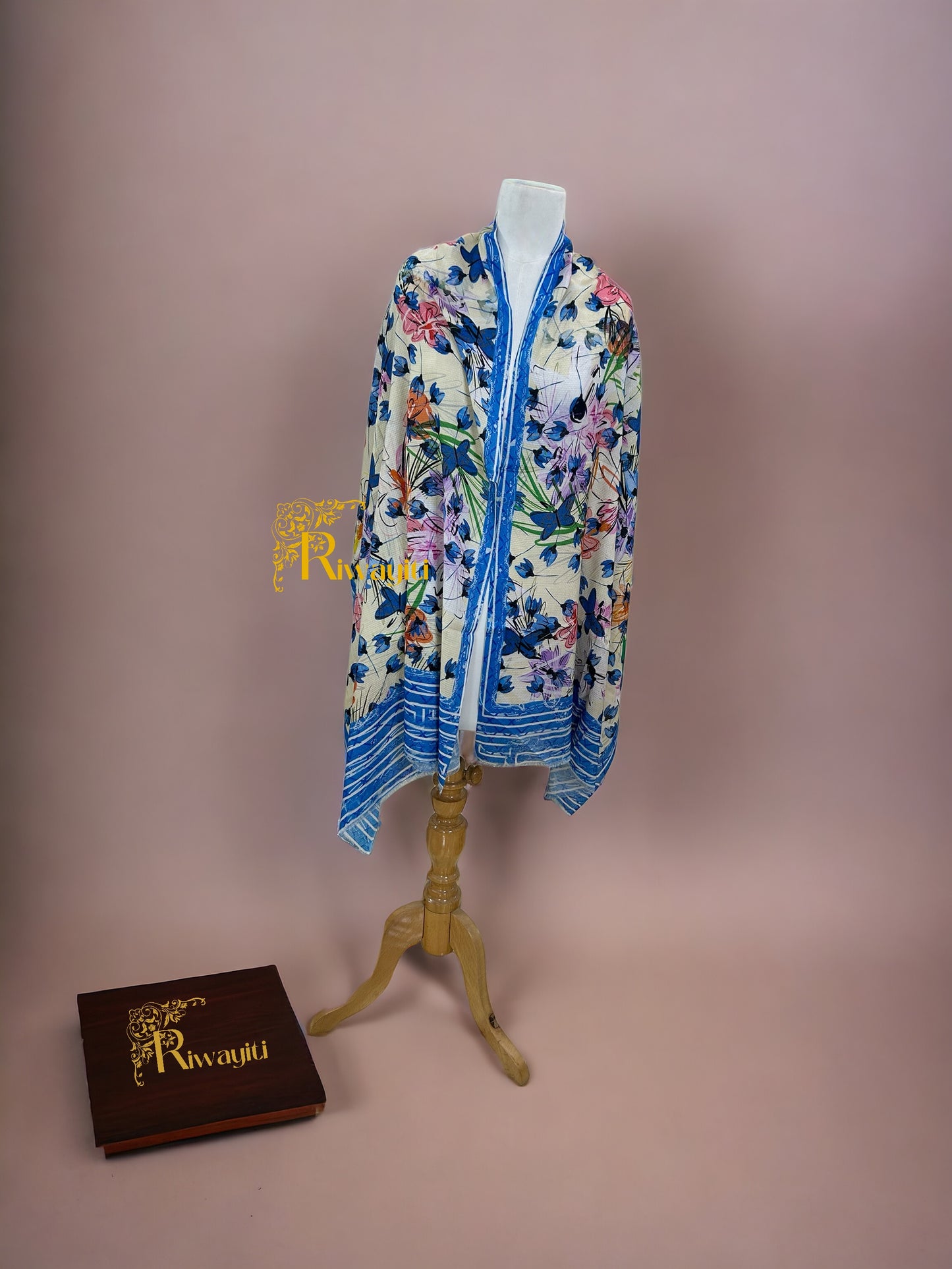 Luxurious Digital Print Stoles in Premium Wool