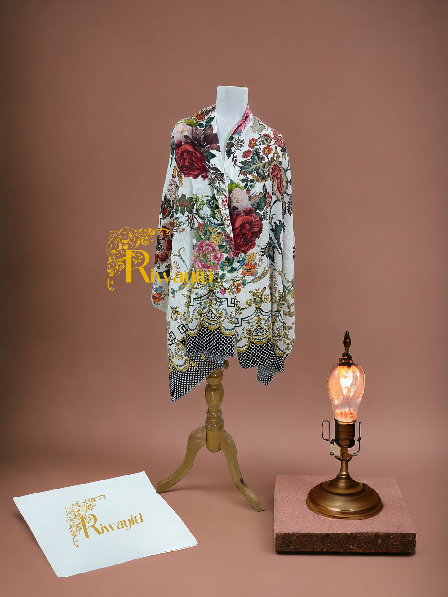 Luxurious Digital Print Stoles in Premium Wool