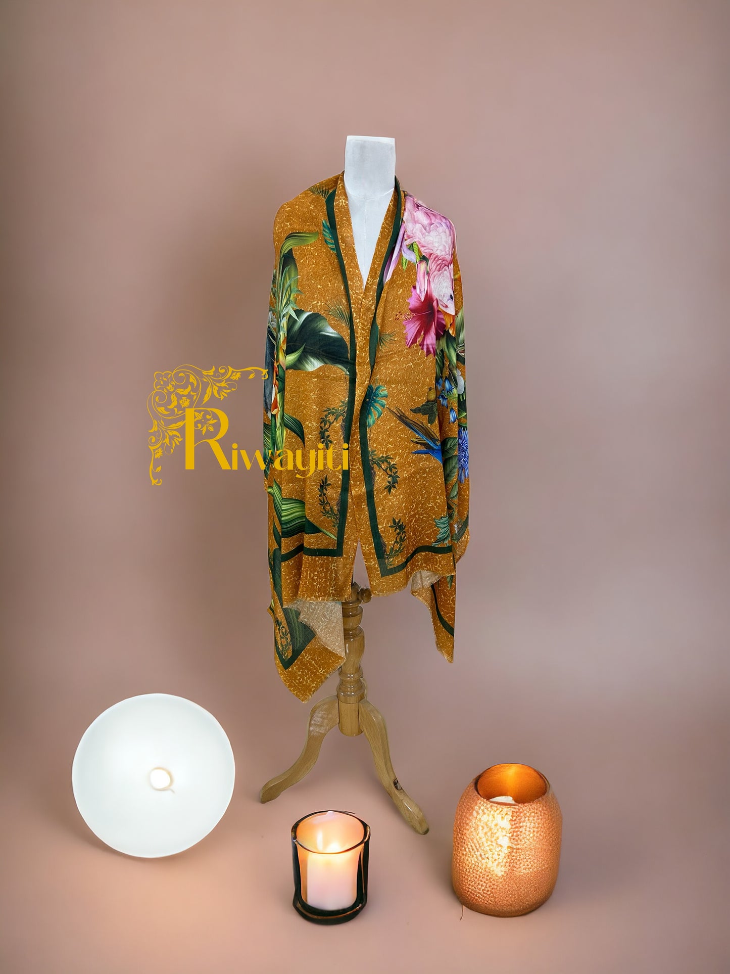 Luxurious Digital Print Stoles in Premium Wool